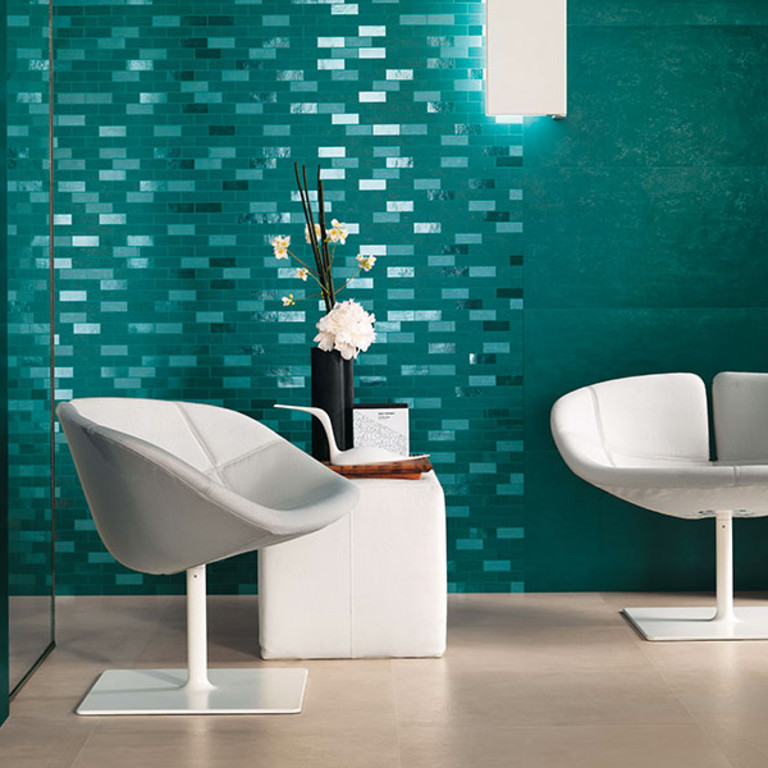 Kleur tegels blauw
